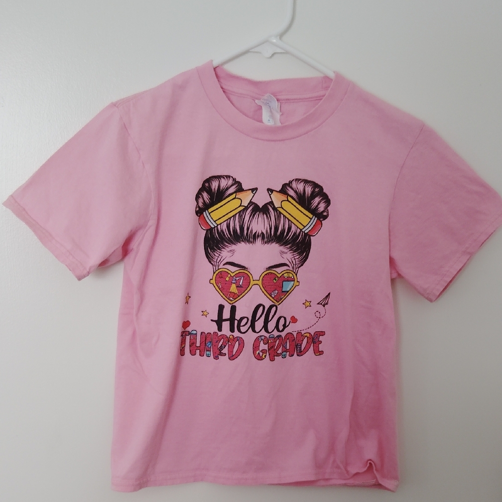 Pink Kids Graphic T-Shirt Size 9/10